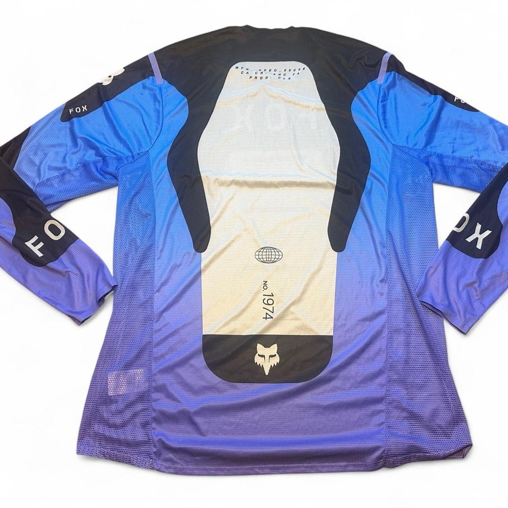 Fox Racing Men’s Blue and Purple Motocross Long Sleeve Shirt Size 2XL - Picture 5 of 6